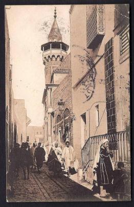 770-cpa-ancienne-sepia-tunisie-tunis-rue-sidi-ben